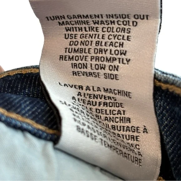 Oat Mid Rise Mini Cropped Flare Blue Jeans Raw Hem NWT Women's Size 24 or 00 - Picture 8 of 12